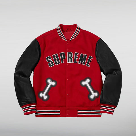 Supreme Bone Varsity Jacket