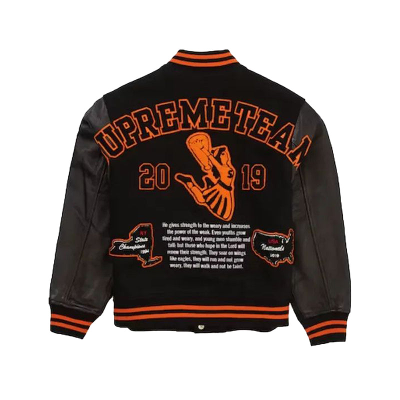 Supreme Team Varsity Jacket Back