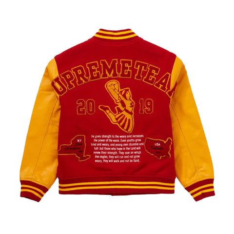 Supreme Team Varsity Jacket Back