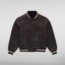 Supreme Worn Leather Varsity Jacket - Supreme Jacket — Cosplay Street