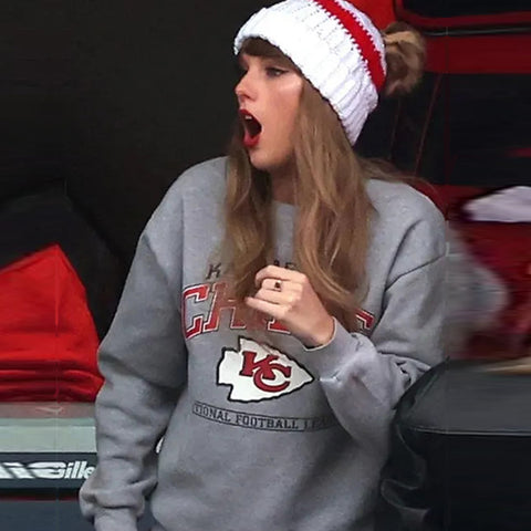 Taylor Swift Chiefs Gray Sweatshirt