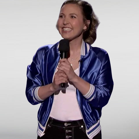 Taylor Tomlinson Blue Bomber Jacket