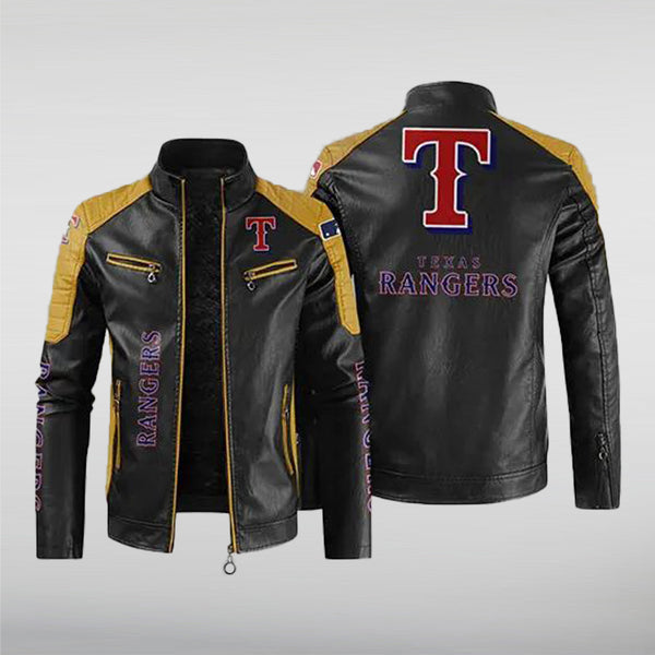  Texas Rangers Leather Jacket