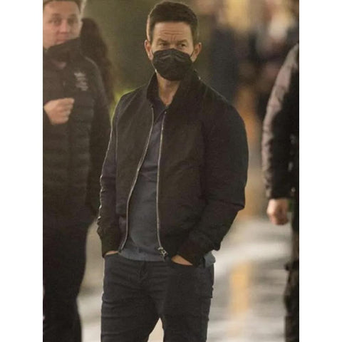 The Union Mark Wahlberg Mike Mckenna Black Bomber Jacket