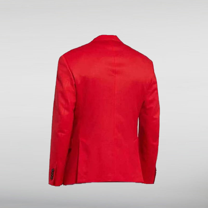 The Weeknd Red Blazer Suit back