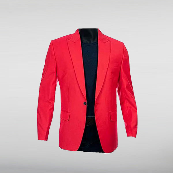 The Weeknd Red Blazer Suit