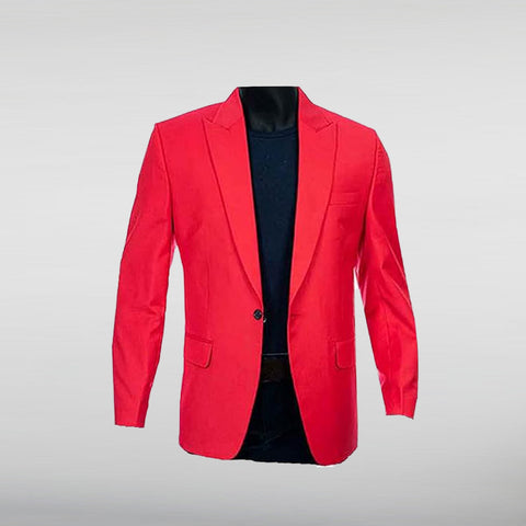 The Weeknd Red Blazer Suit