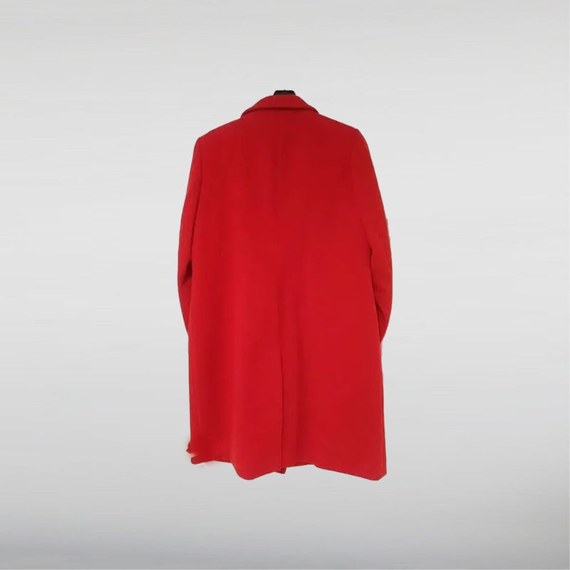 Hoda Kotb Red Wool Coat