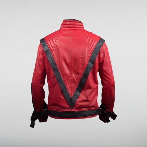 michael jackson red leather jacket