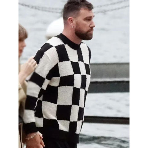 Travis Kelce Checkerboard Sweater