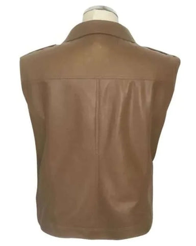 Marissa Brown Leather Vest