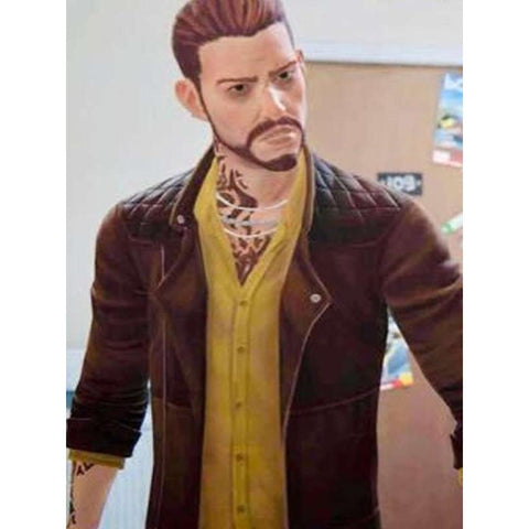 Damon Merrick Life Is Strange Brown Leather Jacket