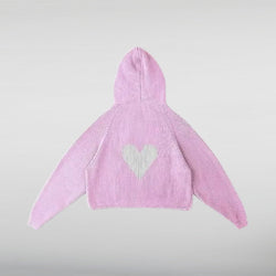 Vwoollo Valentines Heart Knitted hoodie