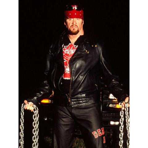 Undertaker Black Leather Jacket