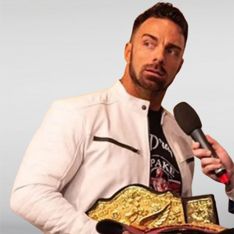 Wwe La Knight White Leather Jacket