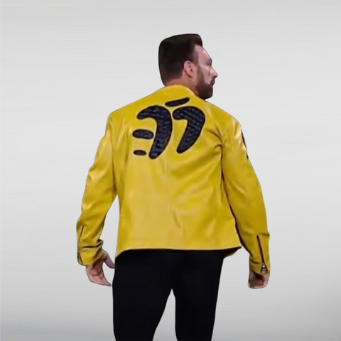 Wwe La Knight Yellow Leather Jacket