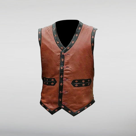 James Remar Warriors Leather Vest