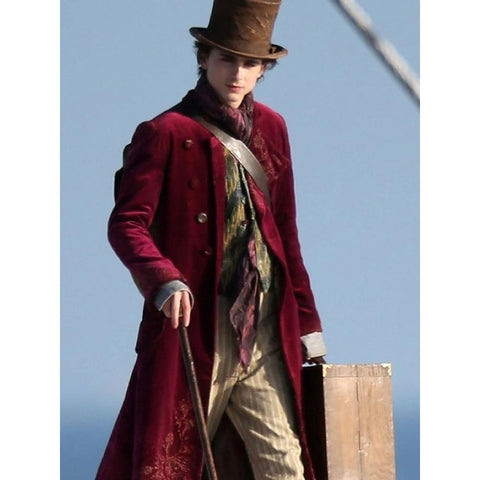 Willy Wonka Maroon Jacket