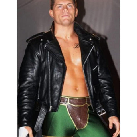 Cody Rhodes Usa Flag Leather Jacket