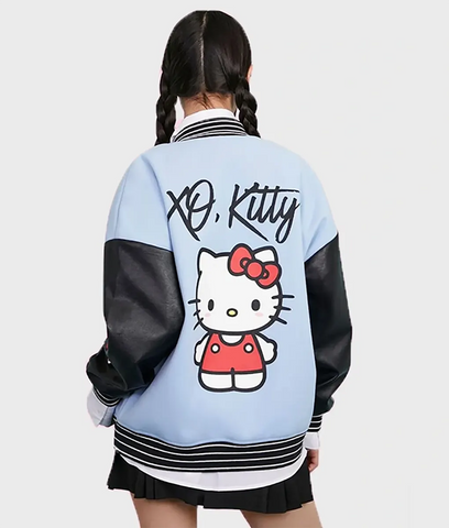 Pink Hello Kitty Varsity Jacket