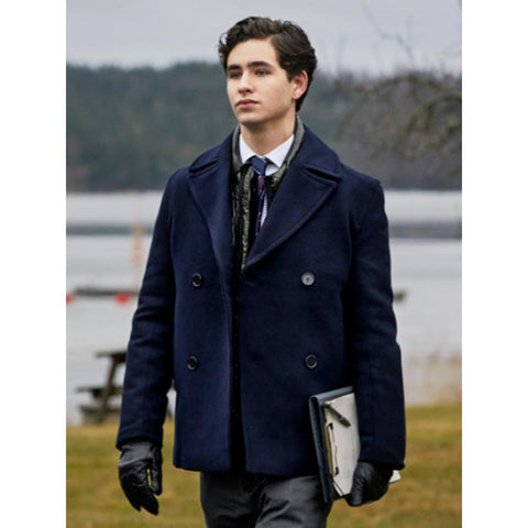 Young Royals August Blue Peacoat