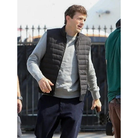 Ashton Kutcher Black Vest