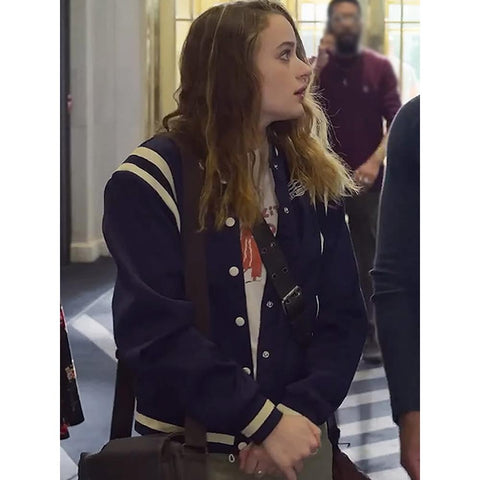 Zara Ford Actress Blue Varsity Jacket