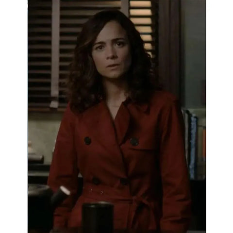 Amanda Lucas Dark Matter Red Trench Coat