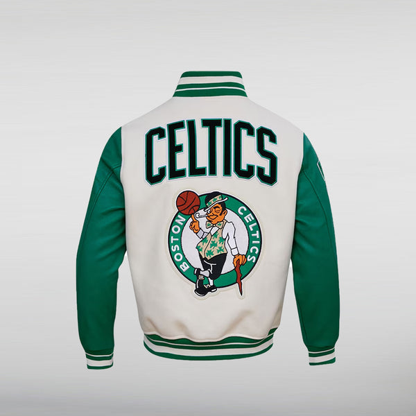 Boston Celtics Varsity Cream Jacket