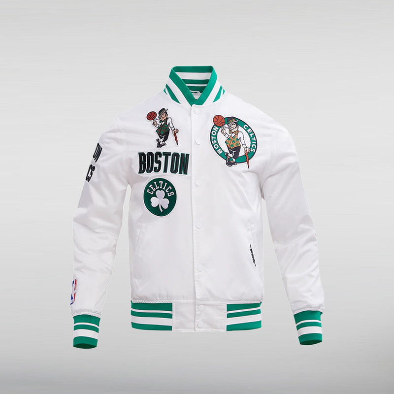 NBA Boston Celtics Satin Varsity Jacket