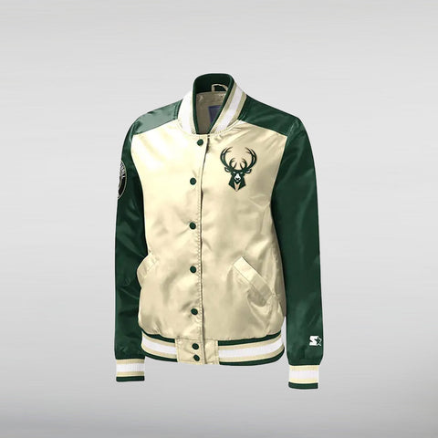 R. Brown Milwaukee Bucks Lettermen Jacket