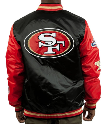 San Francisco 49ers Black Satin Jacket