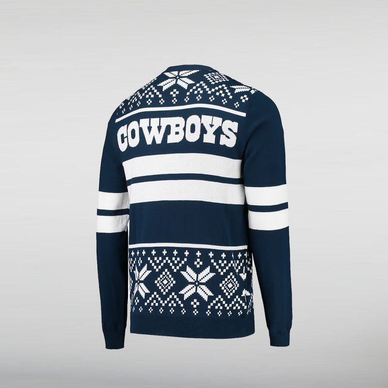 Dallas Cowboy Light Up Ugly Sweater Back
