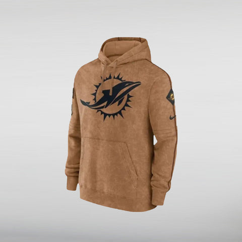  Dolphins Salute To Service Fleece Hoodie