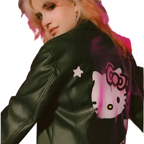 Hello Kitty Forever 21 Black Moto Jacket