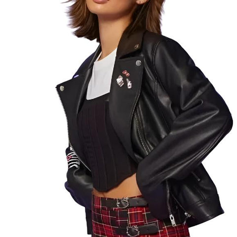 Hello Kitty Forever 21 Black Moto Jacket