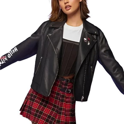 Hello Kitty Forever 21 Black Moto Jacket