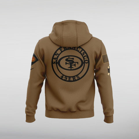 49ers hoodie salute to service Hoodie Back