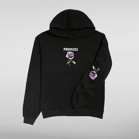 Broken Promises Thornless Black Pullover Hoodie