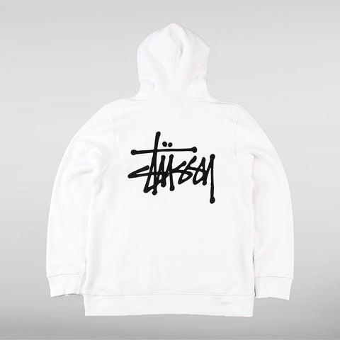 Basic White Pullover back Hoodie