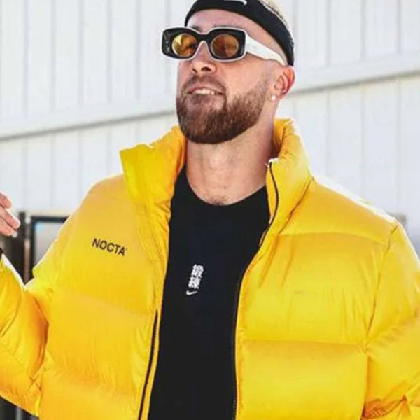 Travis Kelce Puffer Yellow Jacket