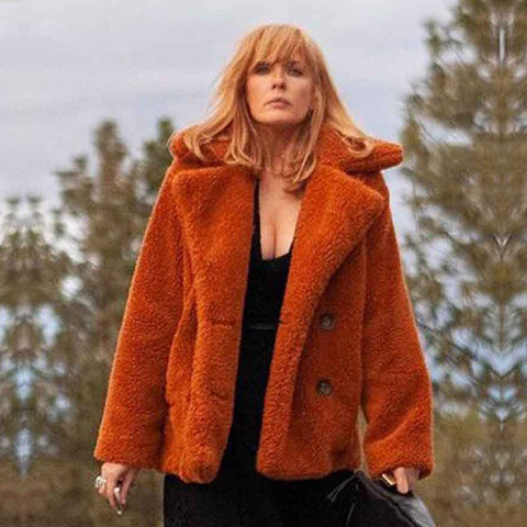 Beth Dutton Shearling Fur Coat