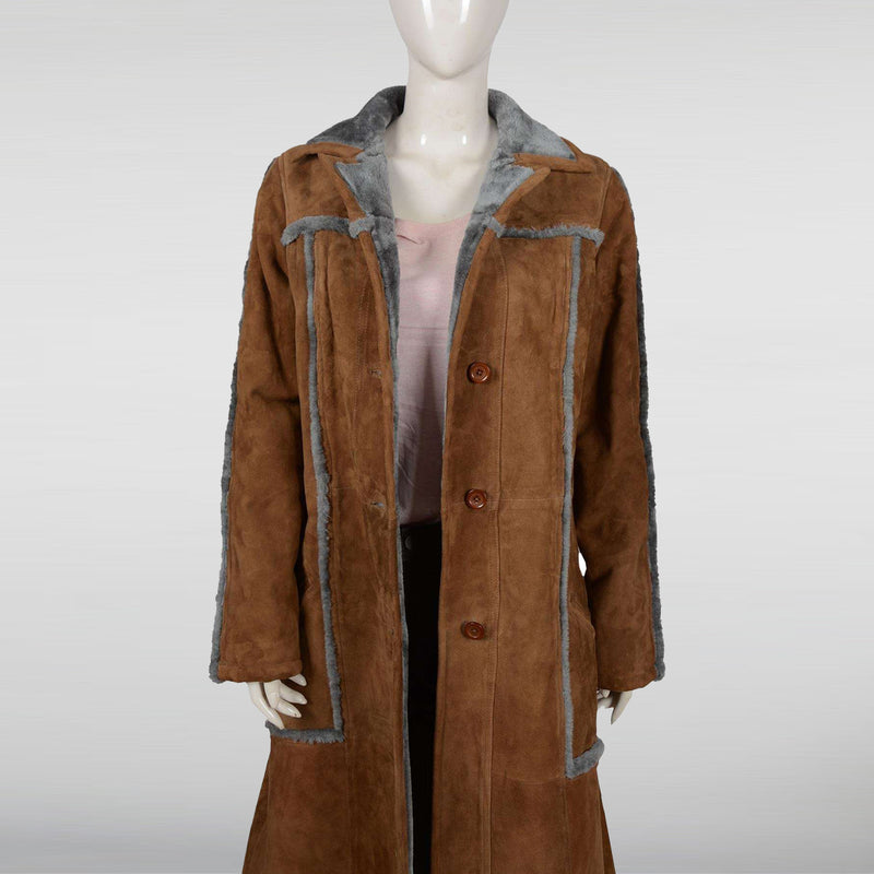 Beth Dutton Brown Trench Leather Coat