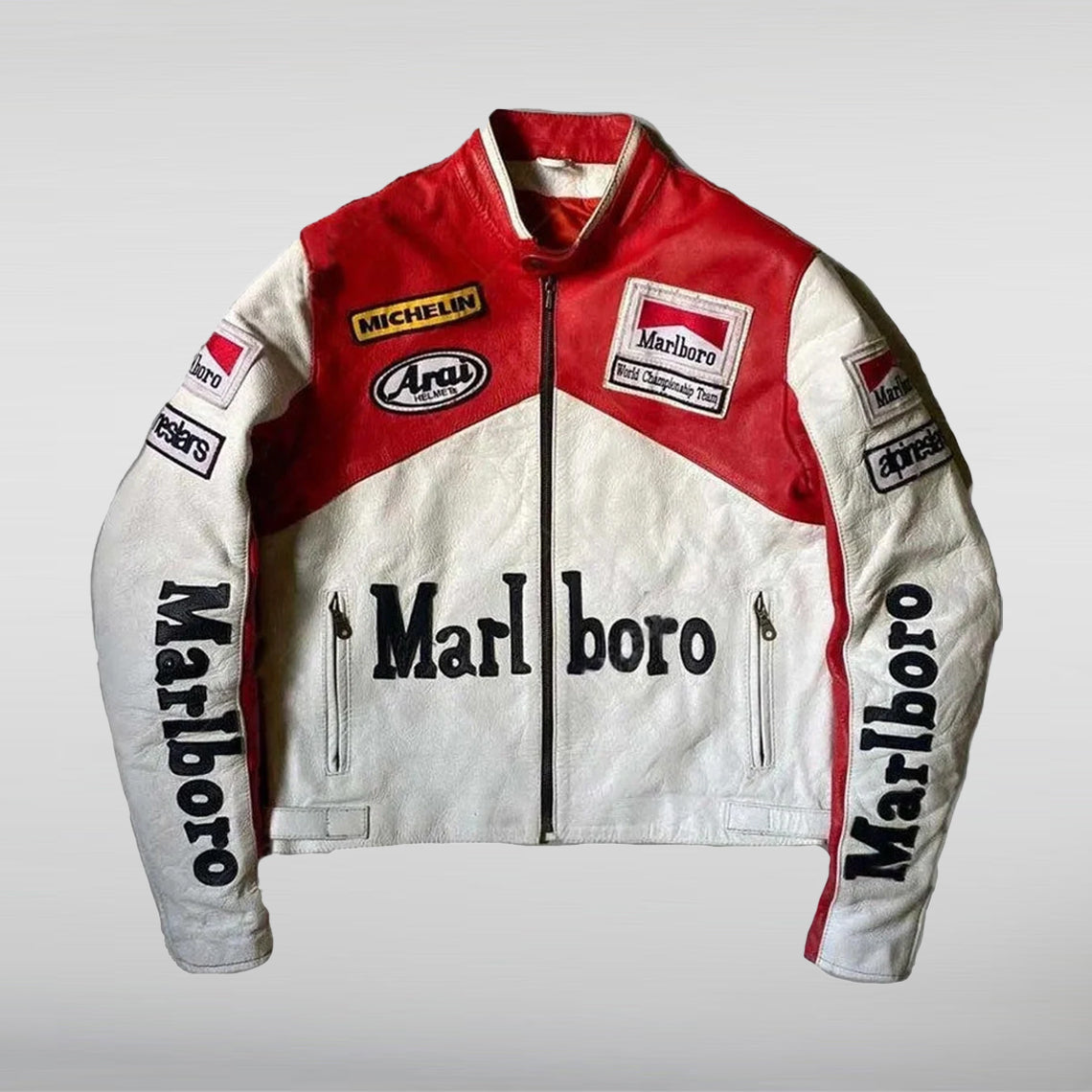 Vintage Marlboro Racing Leather Jacket — Cosplay Street