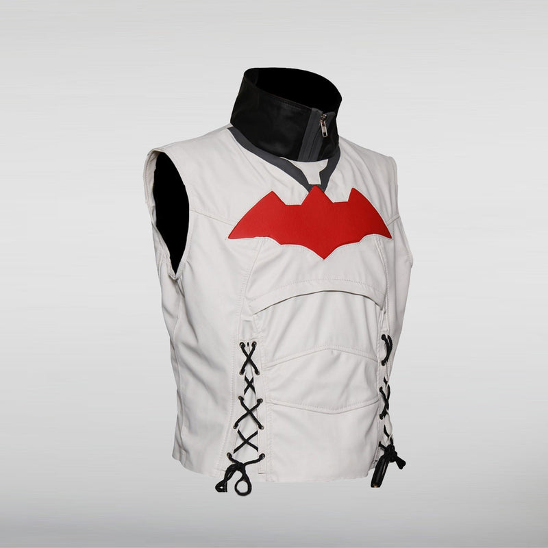 Batman Arkham Knight Game Red Hood Leather Jacket Costume