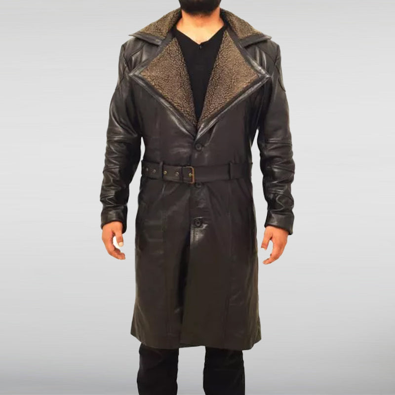 Blade Runner Shearling Leather Coat