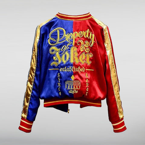 Harley Quinn Satin Jacket