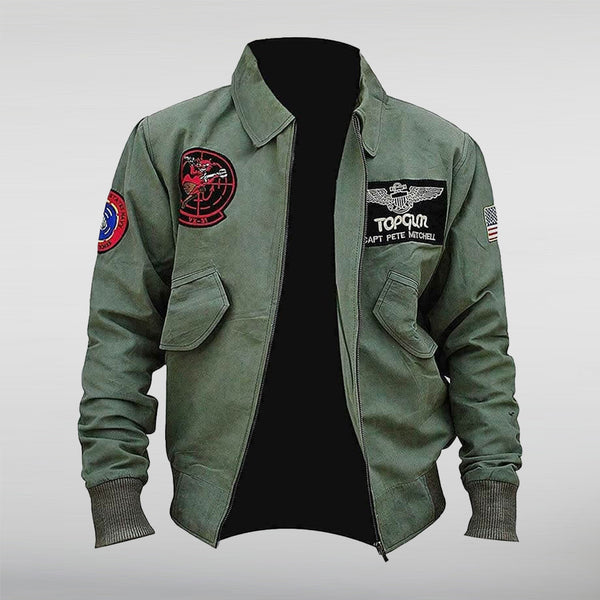 Top Gun Green Cotton Jacket