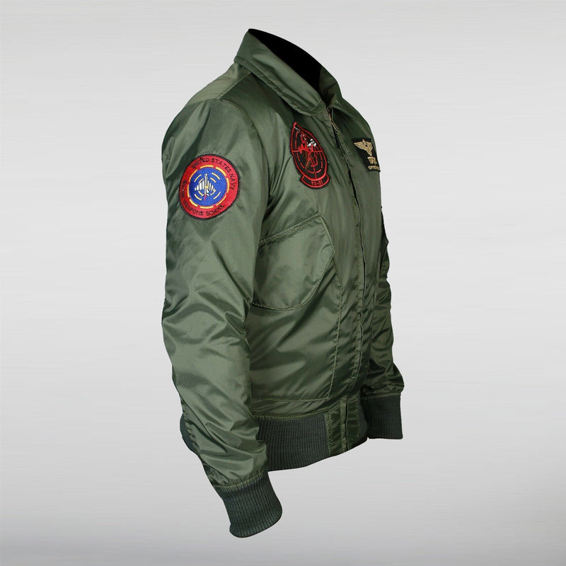  Top Gun Green Parachute Jacket