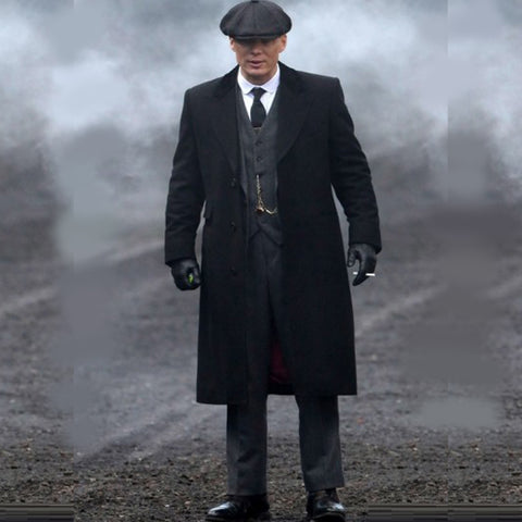 Peaky Blinders Black Wool Coat